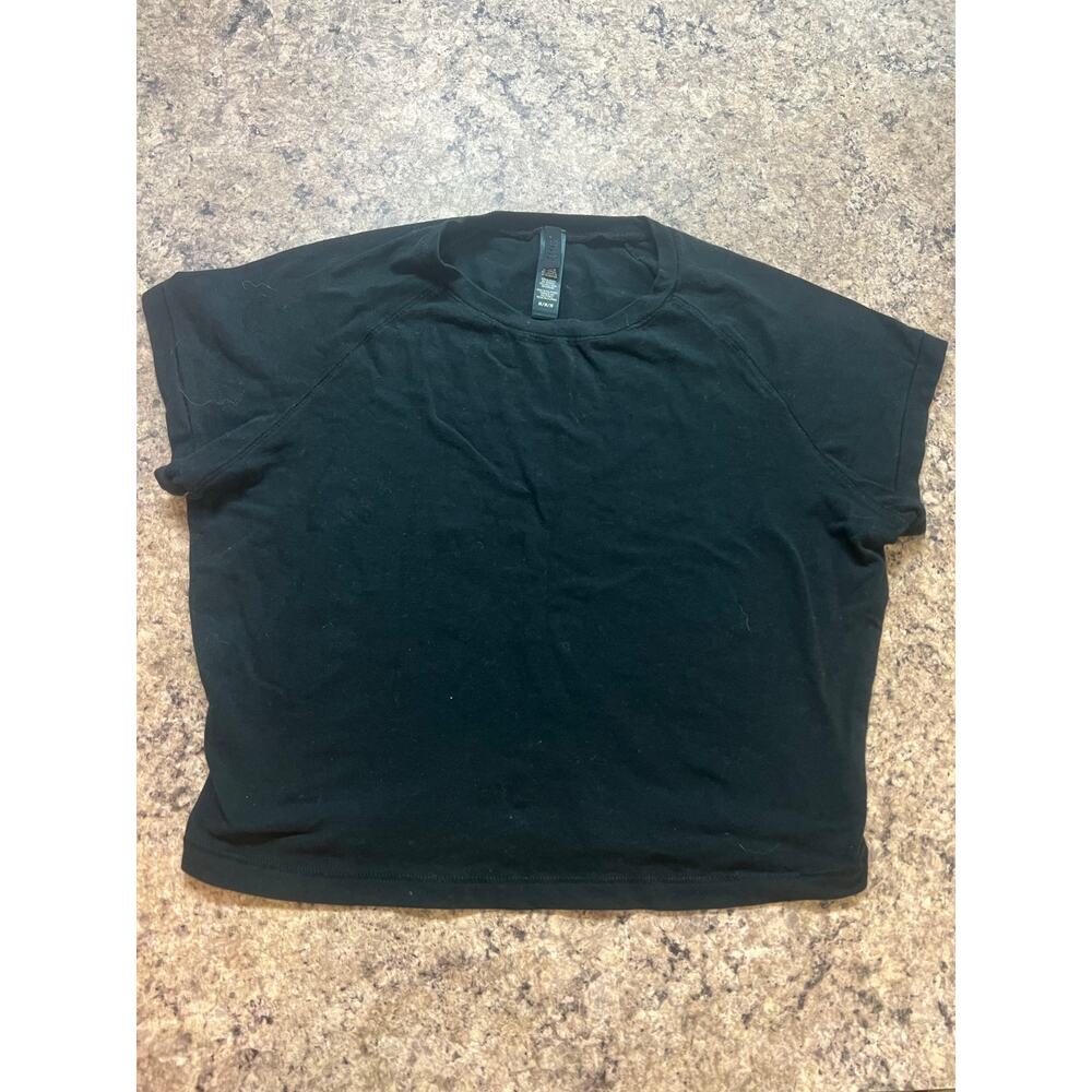 Skims Baby Tee Top Size Medium Black